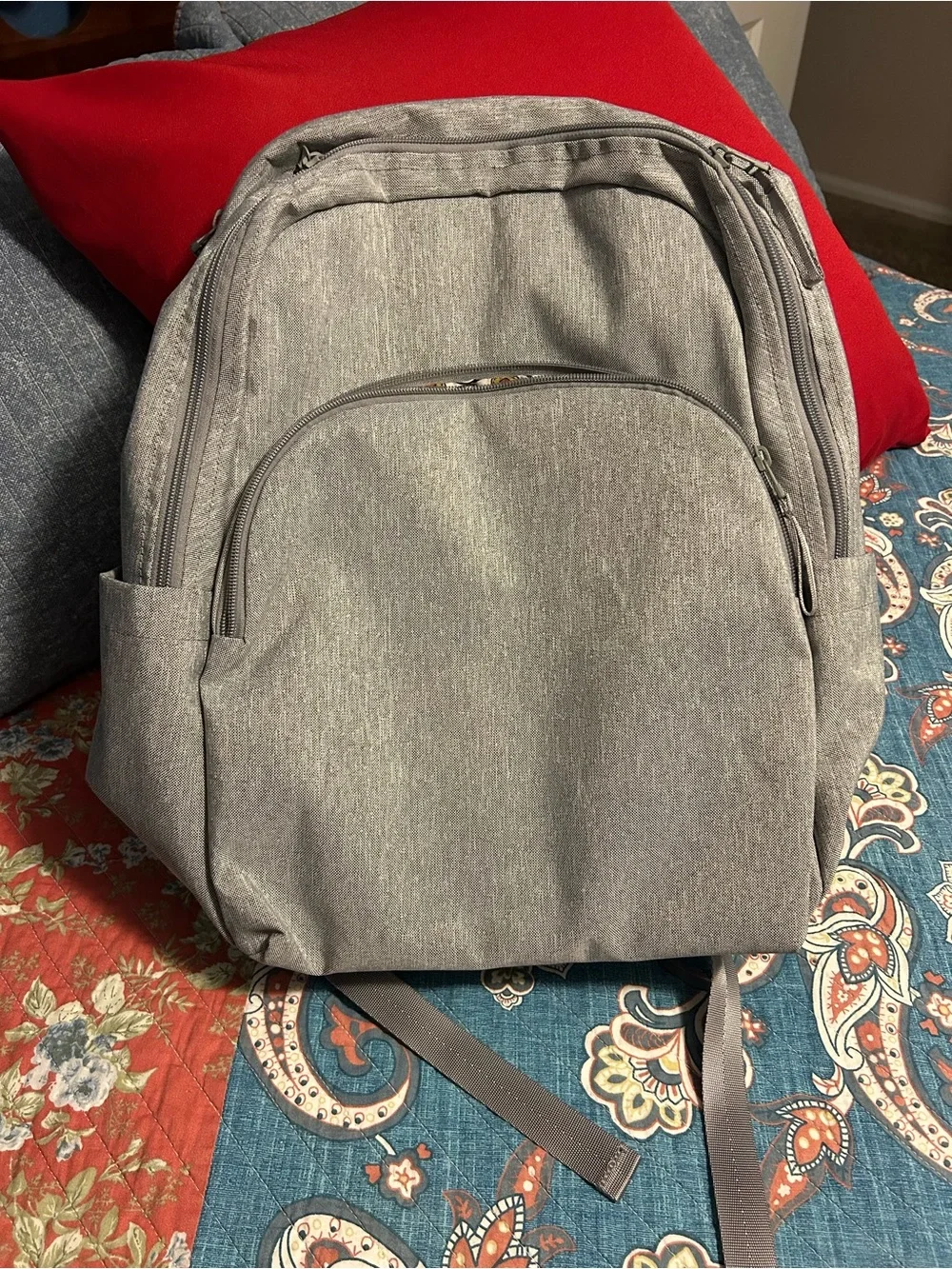 Vera Bradley Gray Travel Backpack